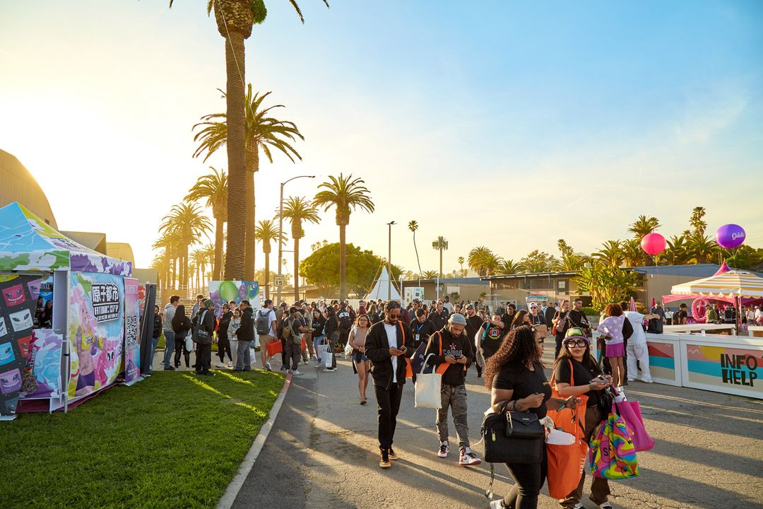 Golden hour on the Hall of Flowers grounds